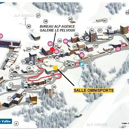 Le Pelvoux - 4/5 Pers - Le Pelvoux - 112pe - Plagne Centre Mae-8864 شقة